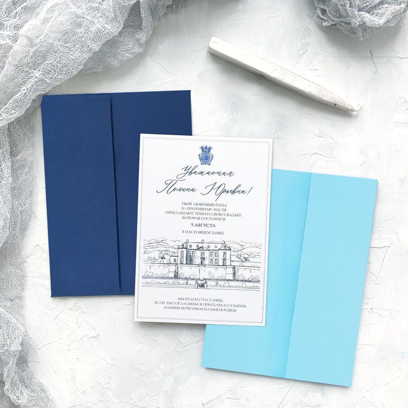 AZAZA 100 Pack A7 Baby Blue Invitation 5x7 Envelopes - Self Seal, Square Flap,Perfect for Baby Shower, 5x7 Cards, Weddings, Birthday, Invitations, Graduation, 5.25 x 7.25 Inches (Baby Blue) - Image 3